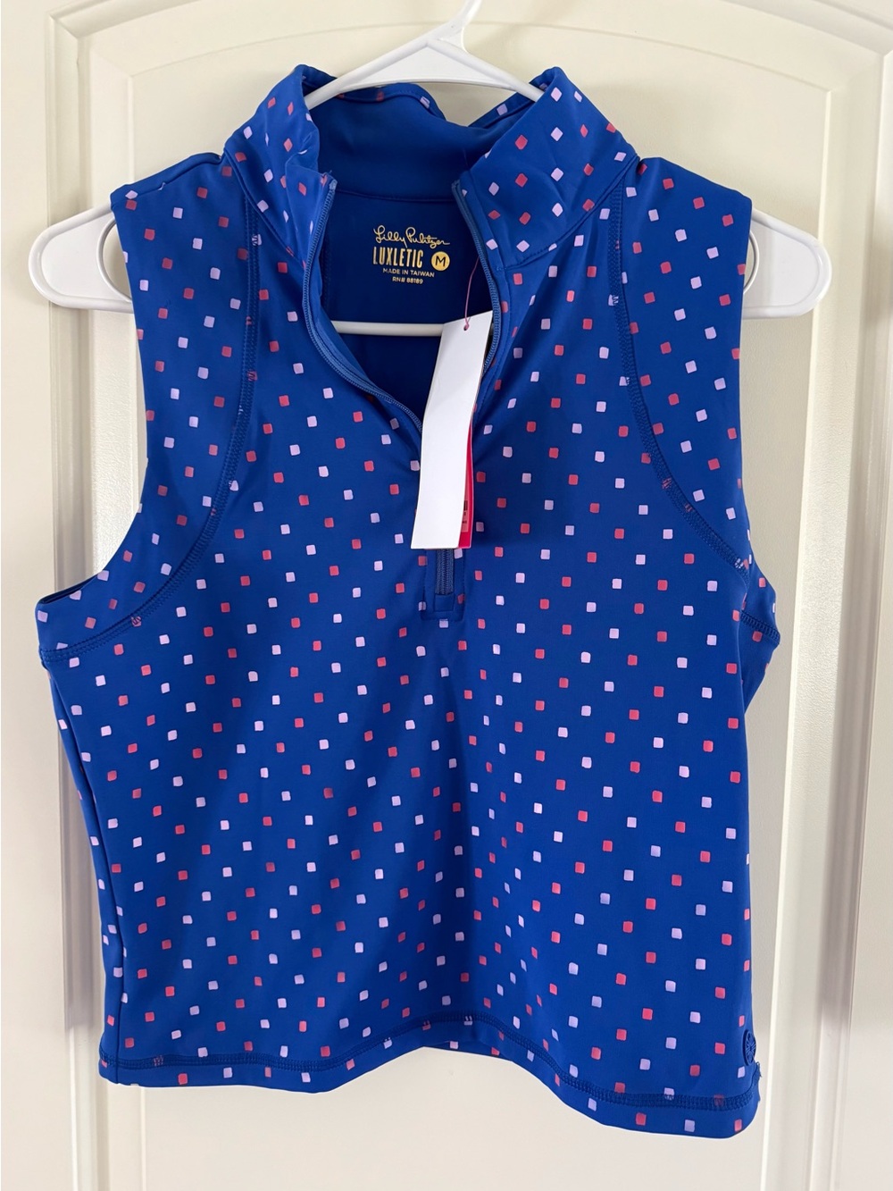 NWT Lilly Pulitzer Luxletic Callie Half Zip Top - Picture 2 of 6